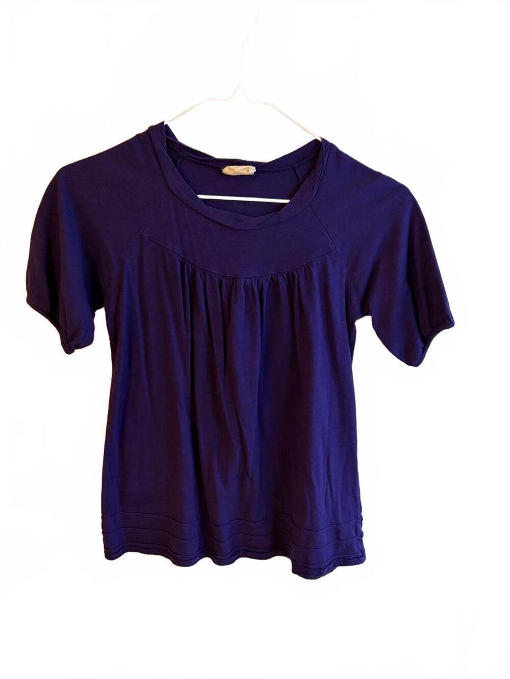 Mini Boden purple short sleeve top